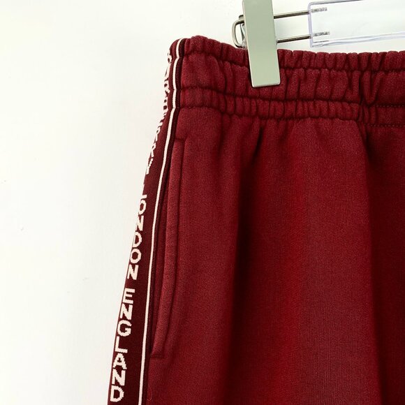Burberry Red Side Logo Cotton Drawstring Casual Shorts Size L - Picture 6 of 6